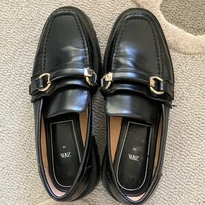 Zara Black Loafers